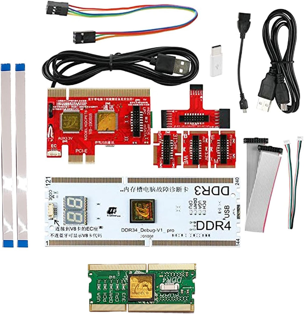 V8 Multifunction Laptop and Desktop PC Post Diagnostic Test Card X5445