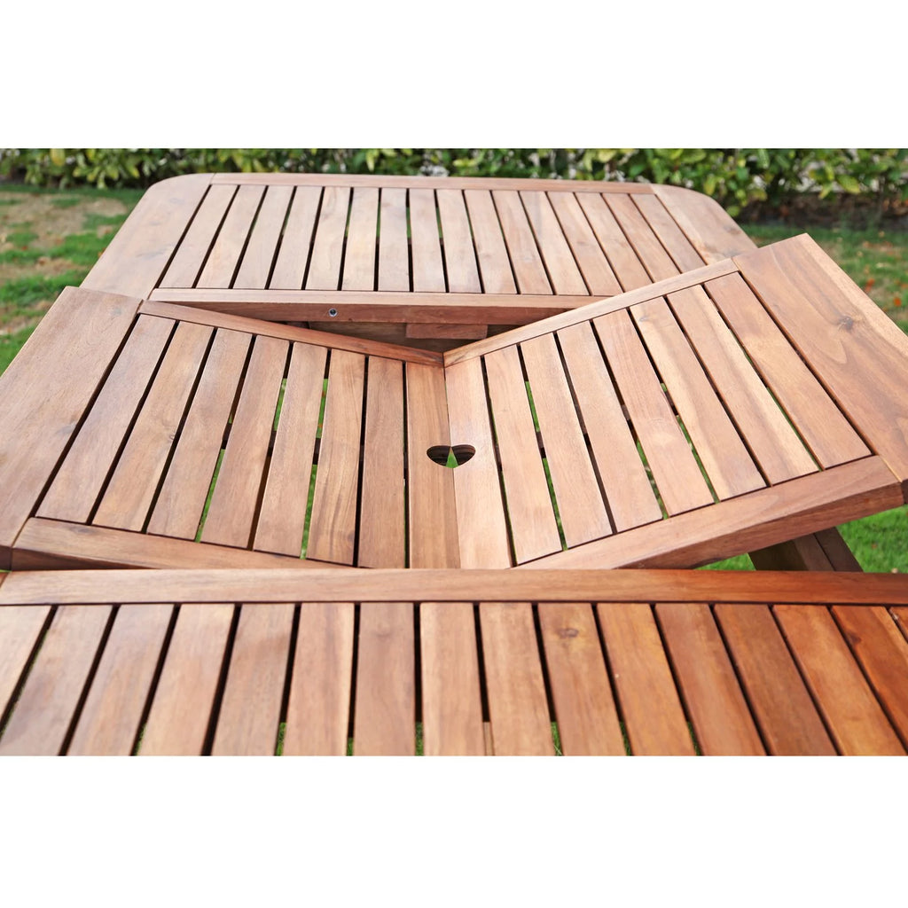 Acacia Wood Extendable Dining Table S607266