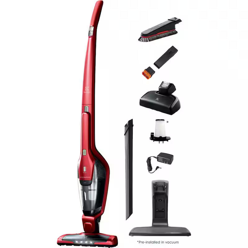 Red Cordless Stick Vacuum Z733