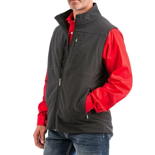 Men's Bonded Softshell Vest with Concealed Carry Pockets Y1540