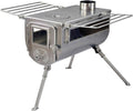Portable Wood Burning Tent Stove with Chimney Pipe D962