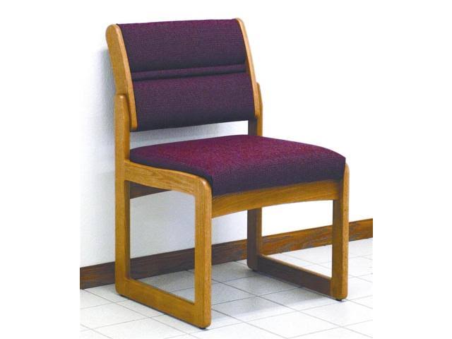 Solid Medium Oak Wood Office Chair with Upholstered Back and Seat H862539