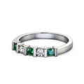 14K White Gold Diamond Eternity Band Size 4.5 E29152