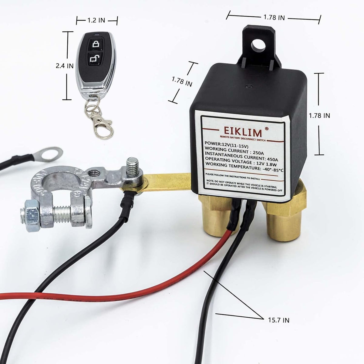 Remote Battery Disconnect Switch 12V 250A J486385