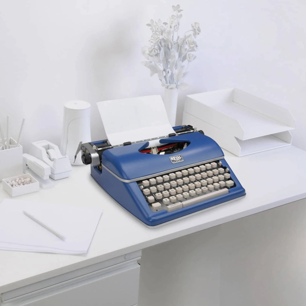 Blue Manual Typewriter Z30723