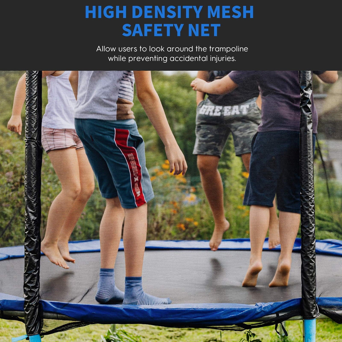 12FT Trampoline with Safety Enclosure Net and Ladder B338495