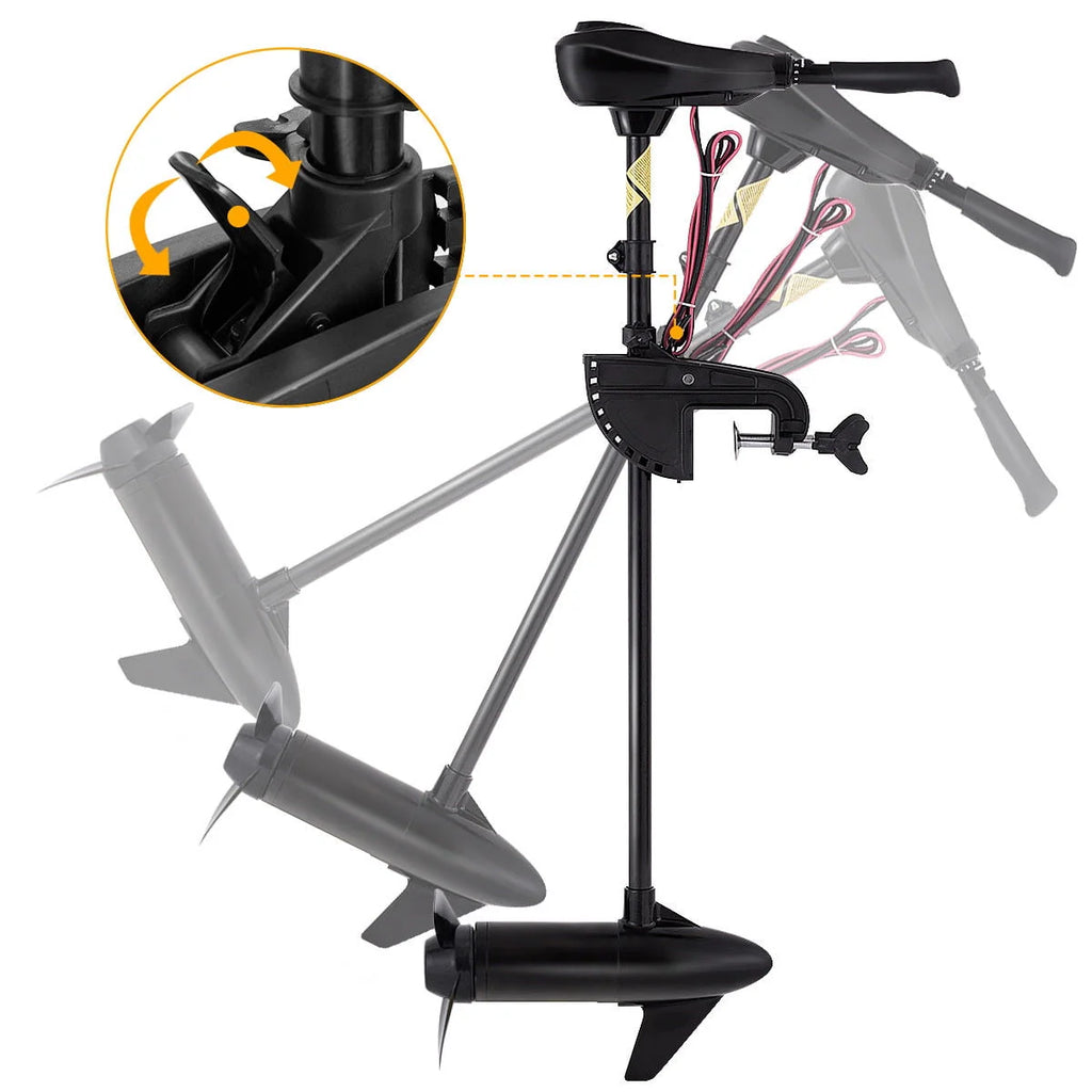 86lbs Freshwater Transom Mounted Trolling Motor 36 Shaft N272