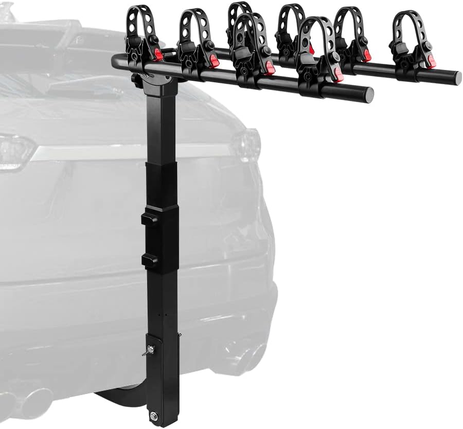 4 Bike Rack, Double Foldable Rack, 2 Hitch Receiver R79294