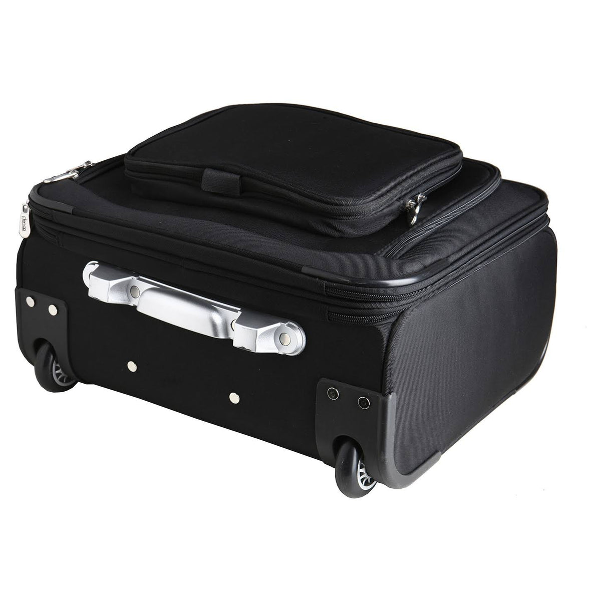 Black 14x22 2-Wheeled Laptop Travel Case P1159