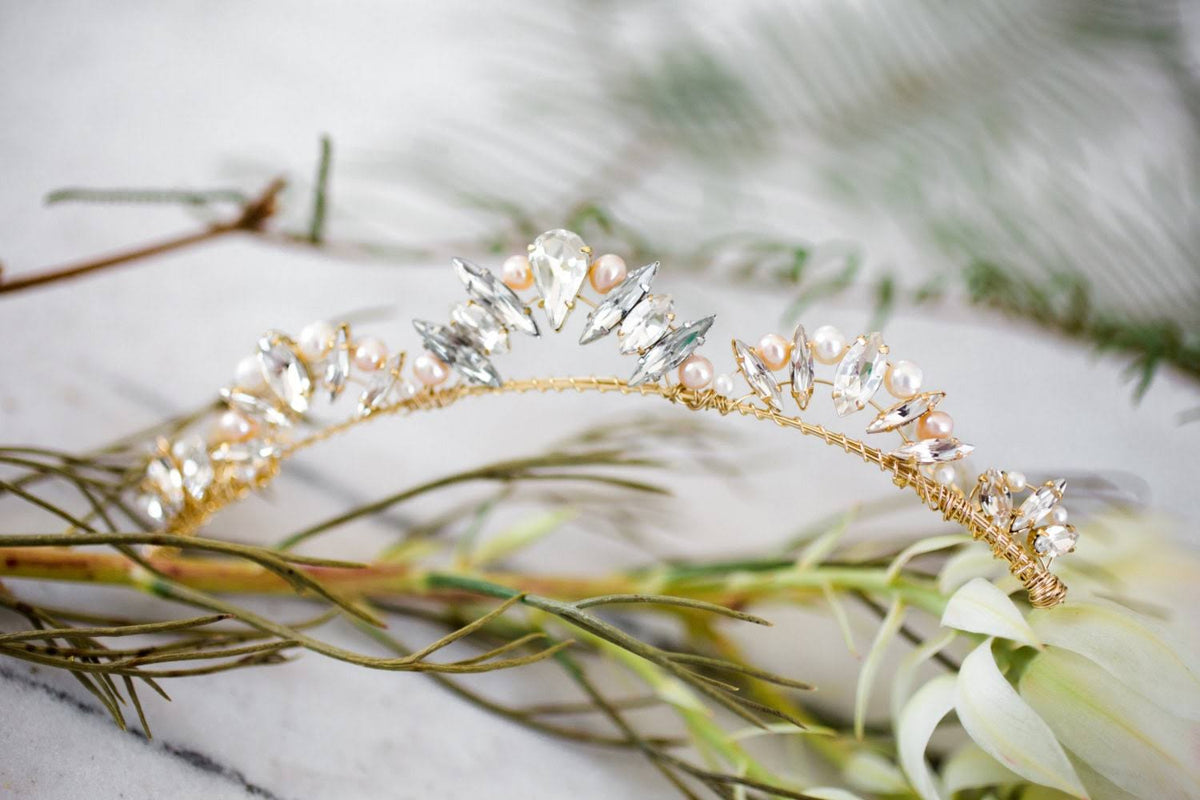 Crystal Pearl Bridal Comb O8966