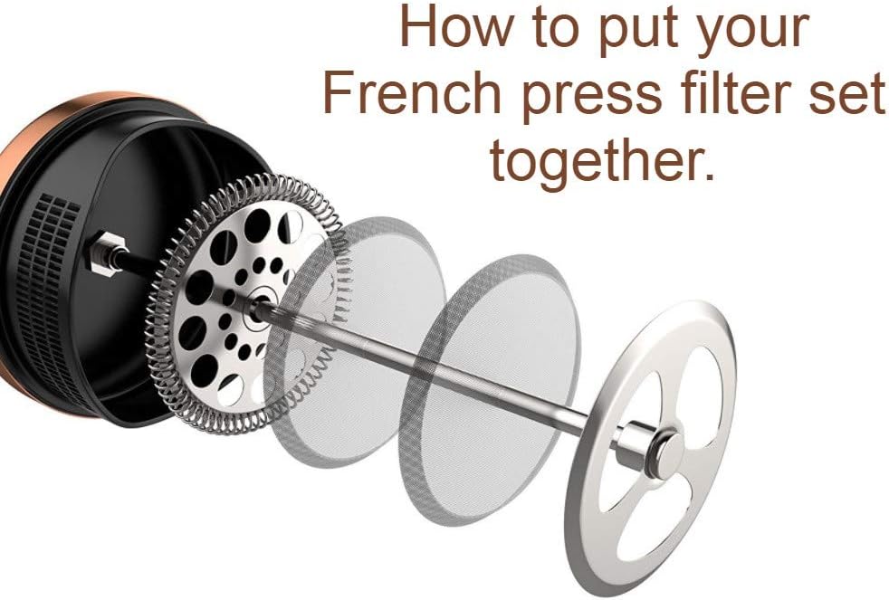Stainless Steel French Press Filter Assembly Top J850