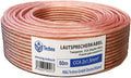 50m Speaker Cable 2x1,5mm² CCA Round Transparent X179560