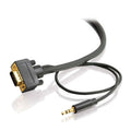 50ft HD15 Monitor Cable with 3.5mm Stereo Audio W998