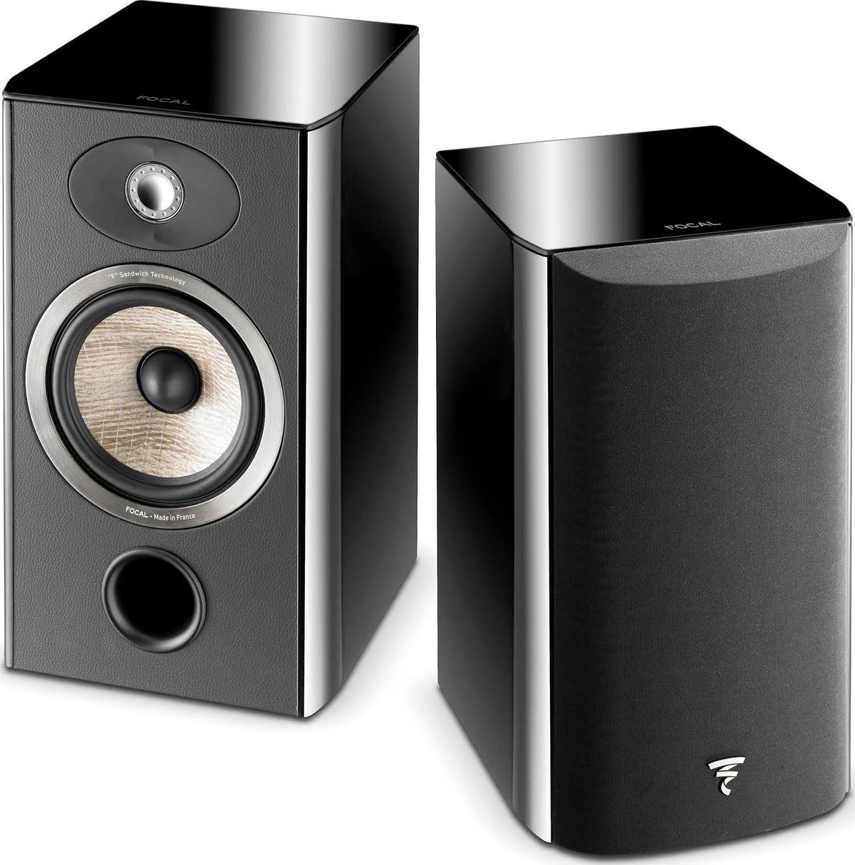Black 2-Way Bookshelf Speakers (Pair) S47302