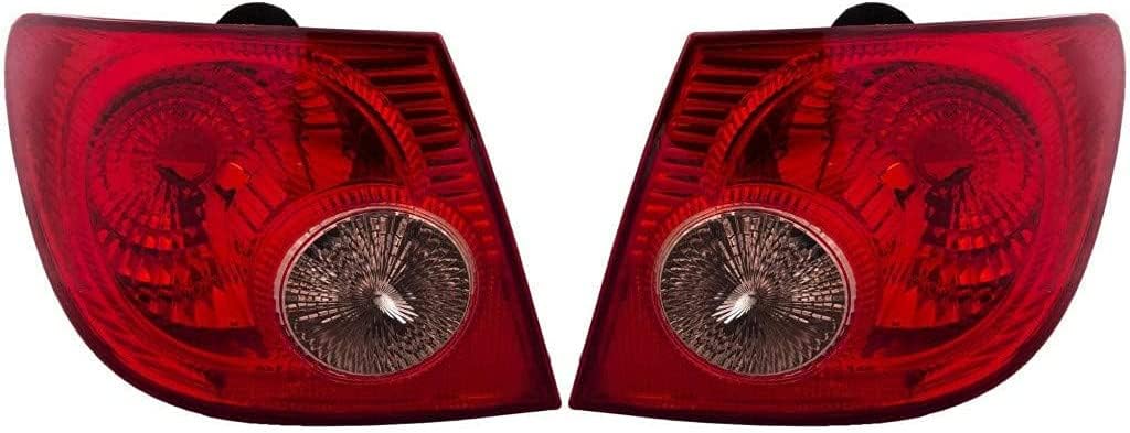 Pair Rear Tail Lights Assembly Unit for Toyota Corolla F822