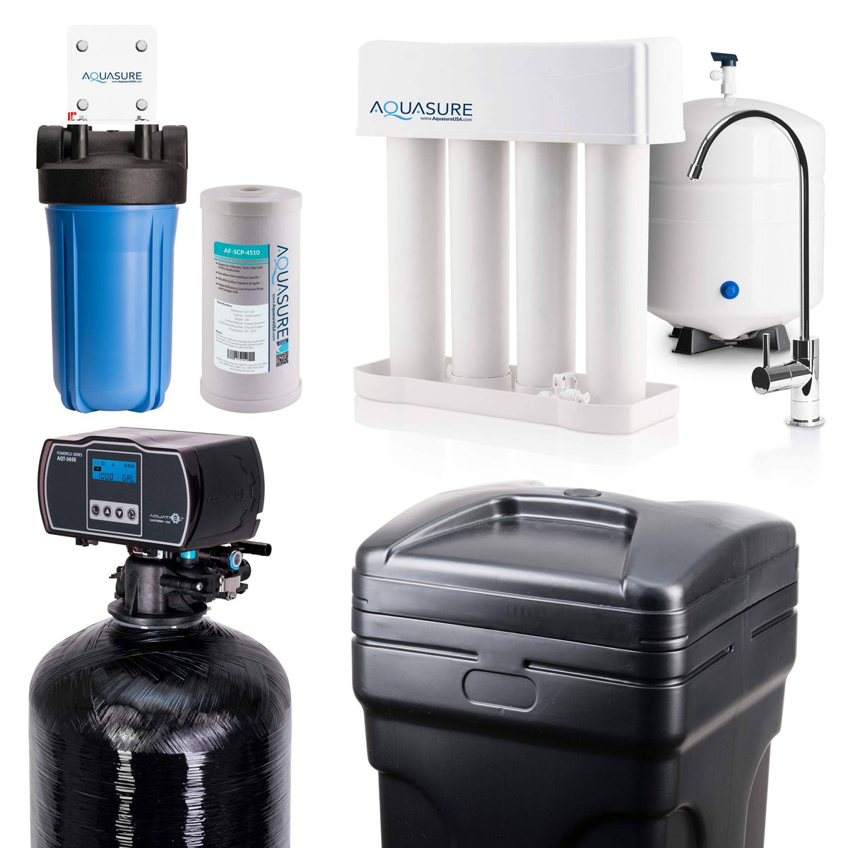 Whole House Filtration with 48,000 Grain Water Softener and Reverse Osmosis System T188675