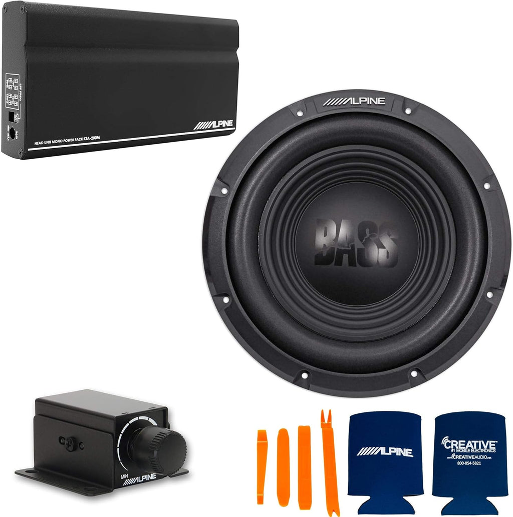 Mono Power Pack Amp with 10" Subwoofer and Bass Knob D131522