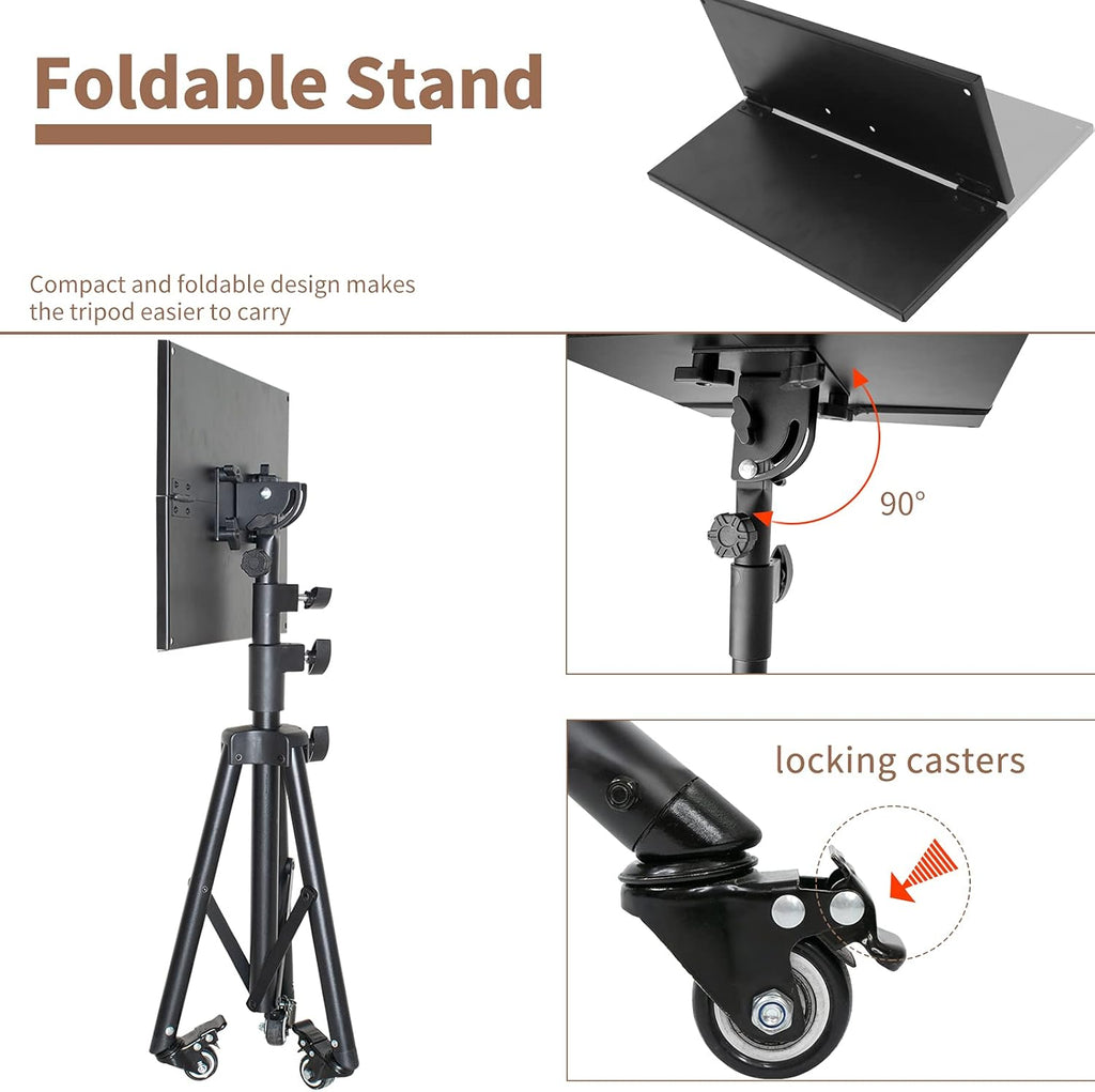 Adjustable Height Metal Laptop Tripod Stand, Pack of 2 D25494