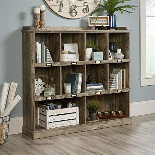Rustic Cedar 10-Cubby Wood Bookcase S298