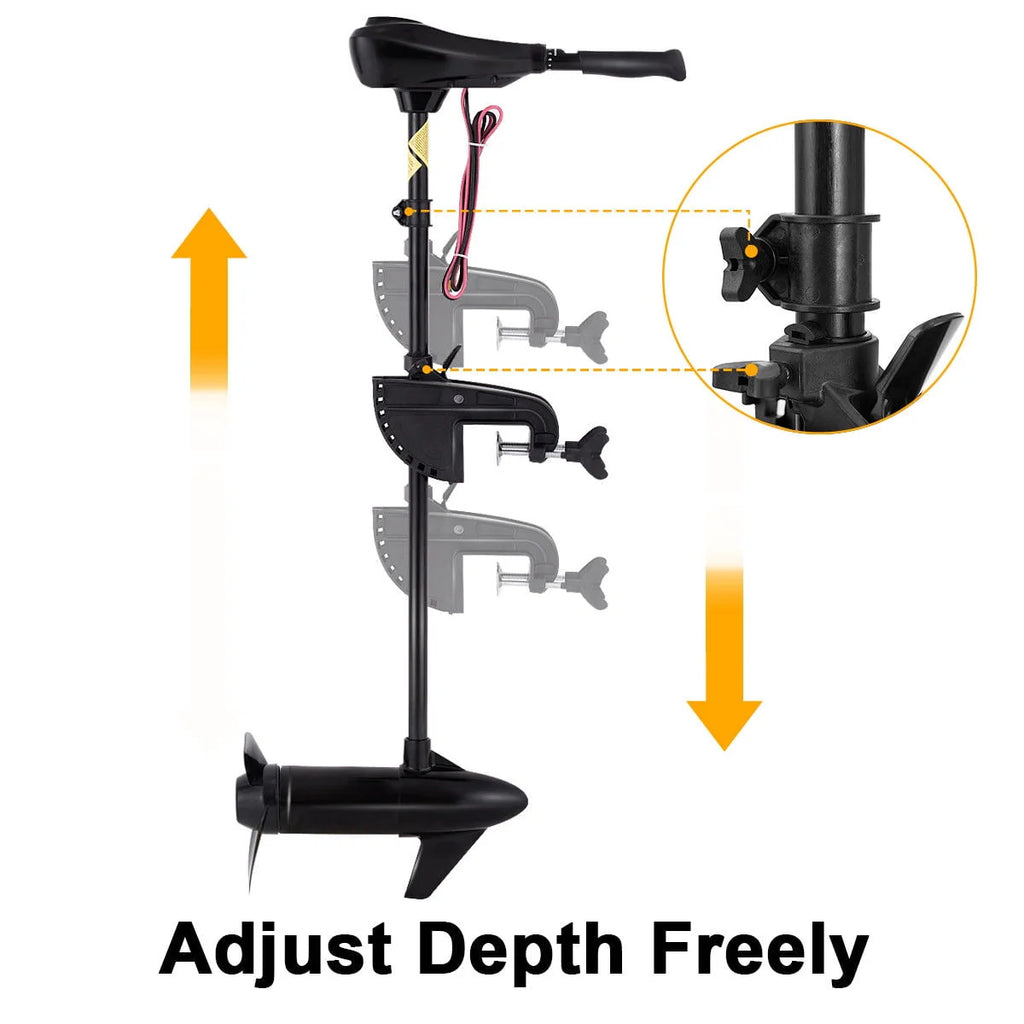 86lbs Freshwater Transom Mounted Trolling Motor 36 Shaft N272