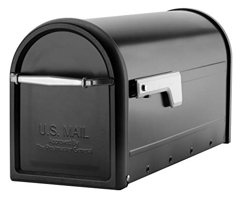 Black Galvanized Steel Mailbox C11977