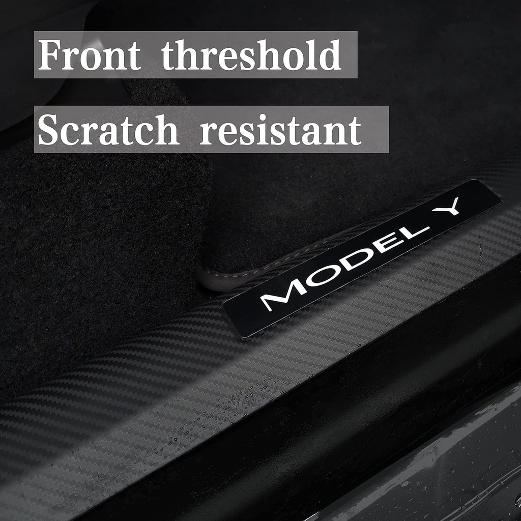 Matte Carbon Fiber ABS Door Sill Protector Set R557050