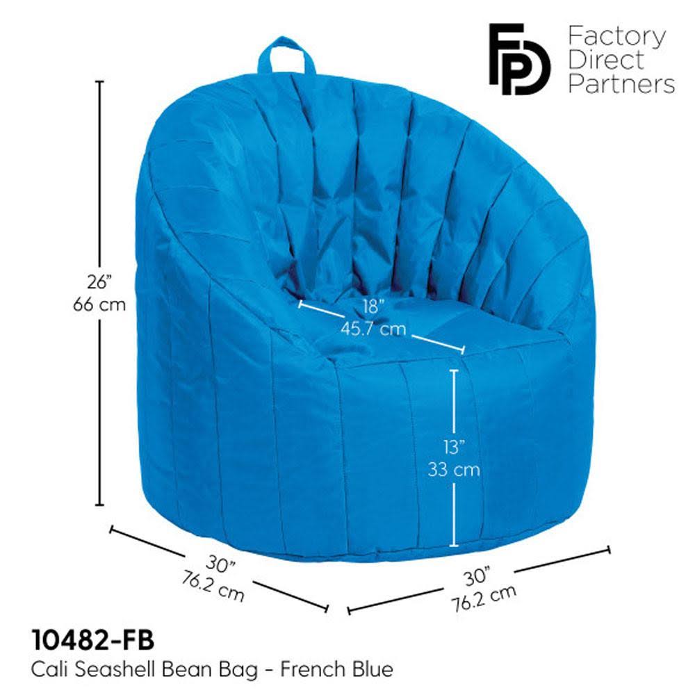 Bean bag coated Oxford fabric french blue N939