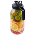 64 OZ Glass Pitcher With Pour Spout Lids G1440