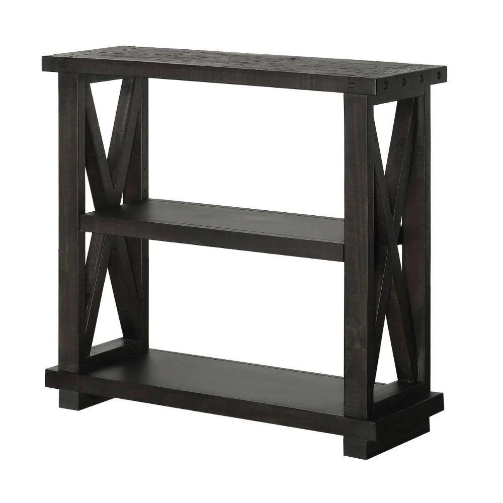 3 Shelf Solid Wood Bookshelf Y23188