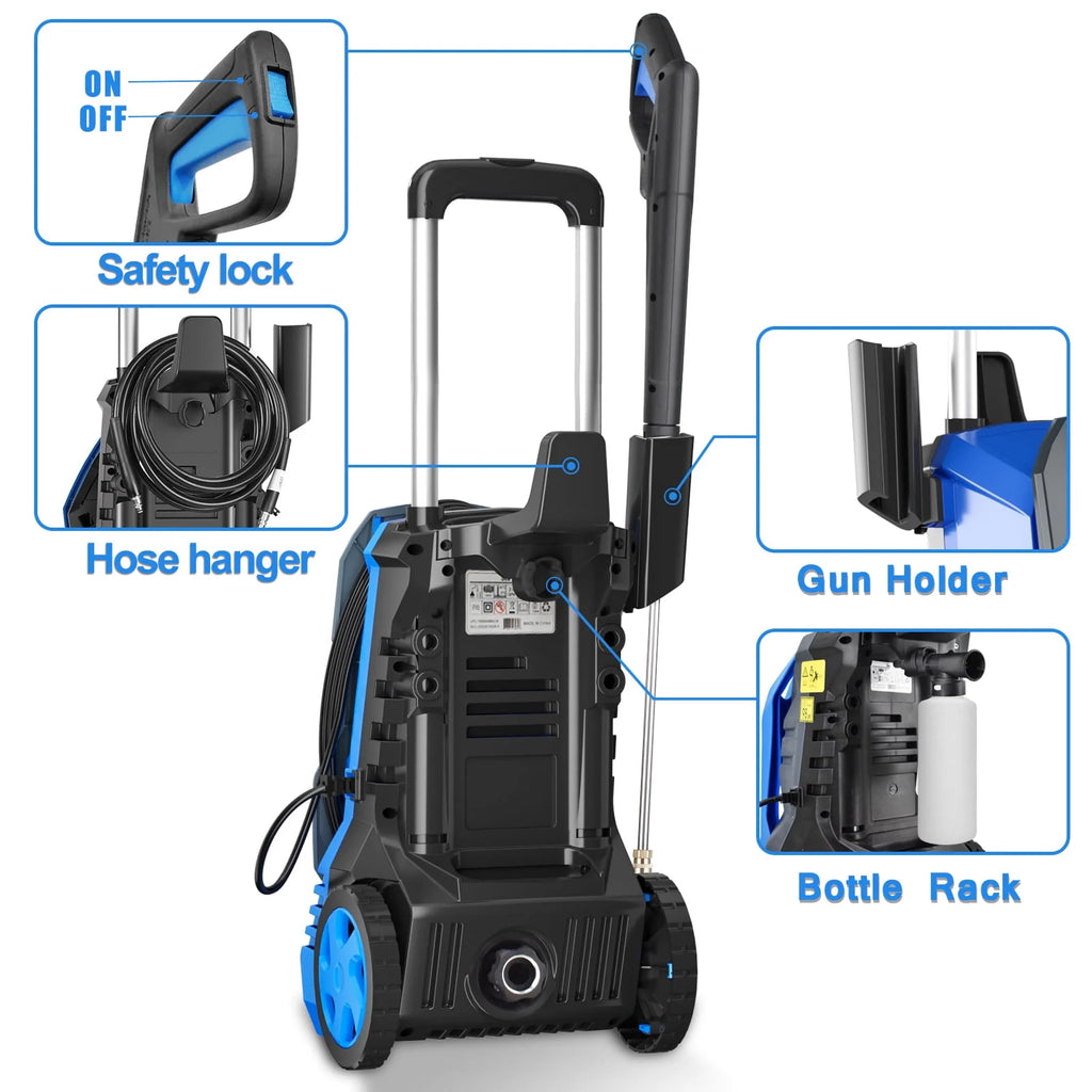 Electric Pressure Washer 3200Psi Max 2GPM with 4 Nozzle N69184