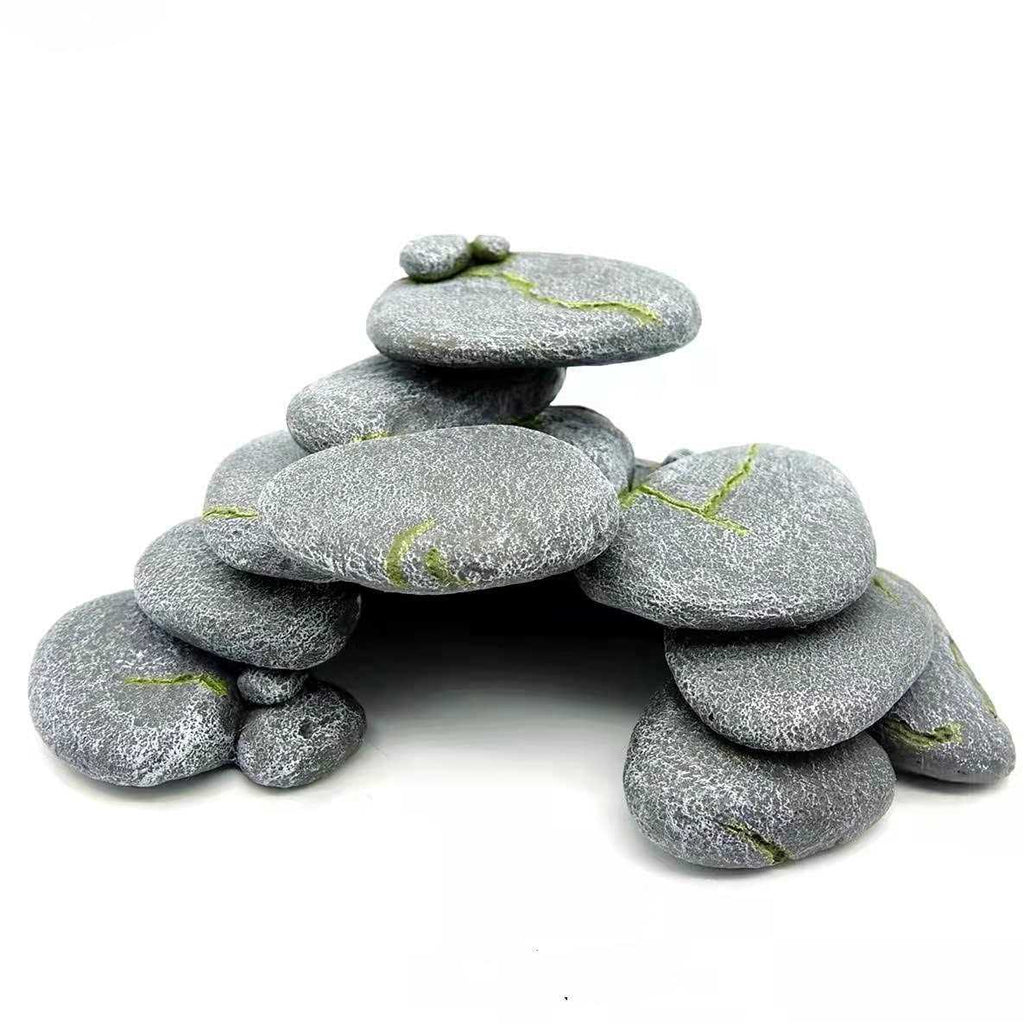 Simulation Cobblestone Aquarium Decoration Hide Cave Q80165