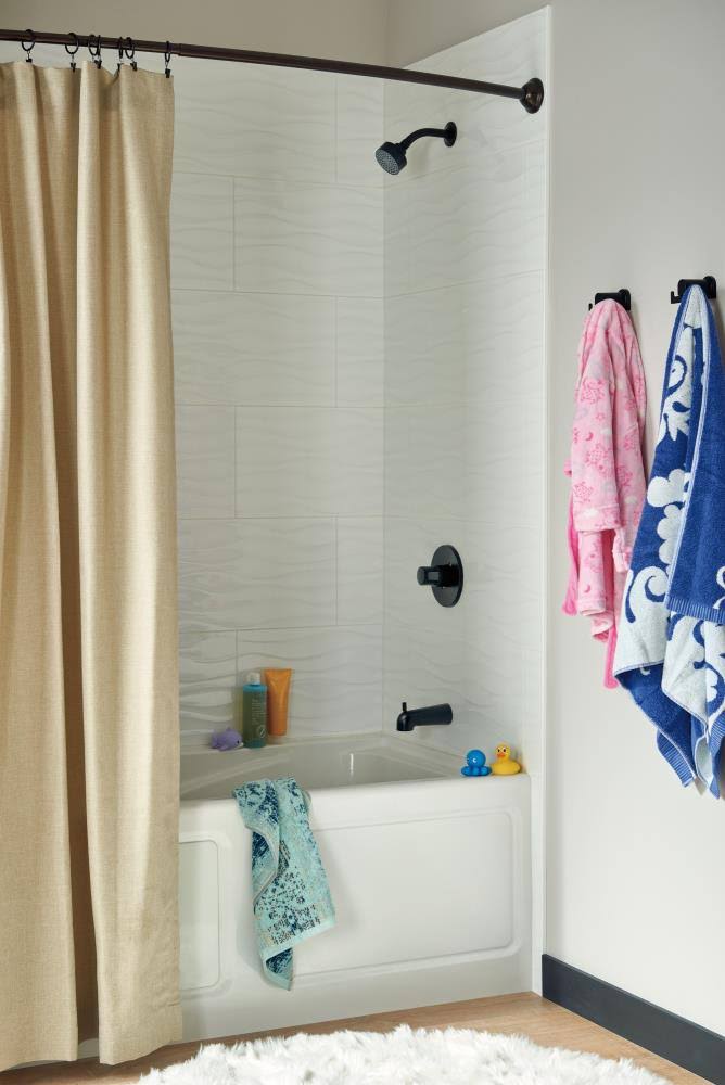 Matte Black Tub and Shower Trim Kit Y7902