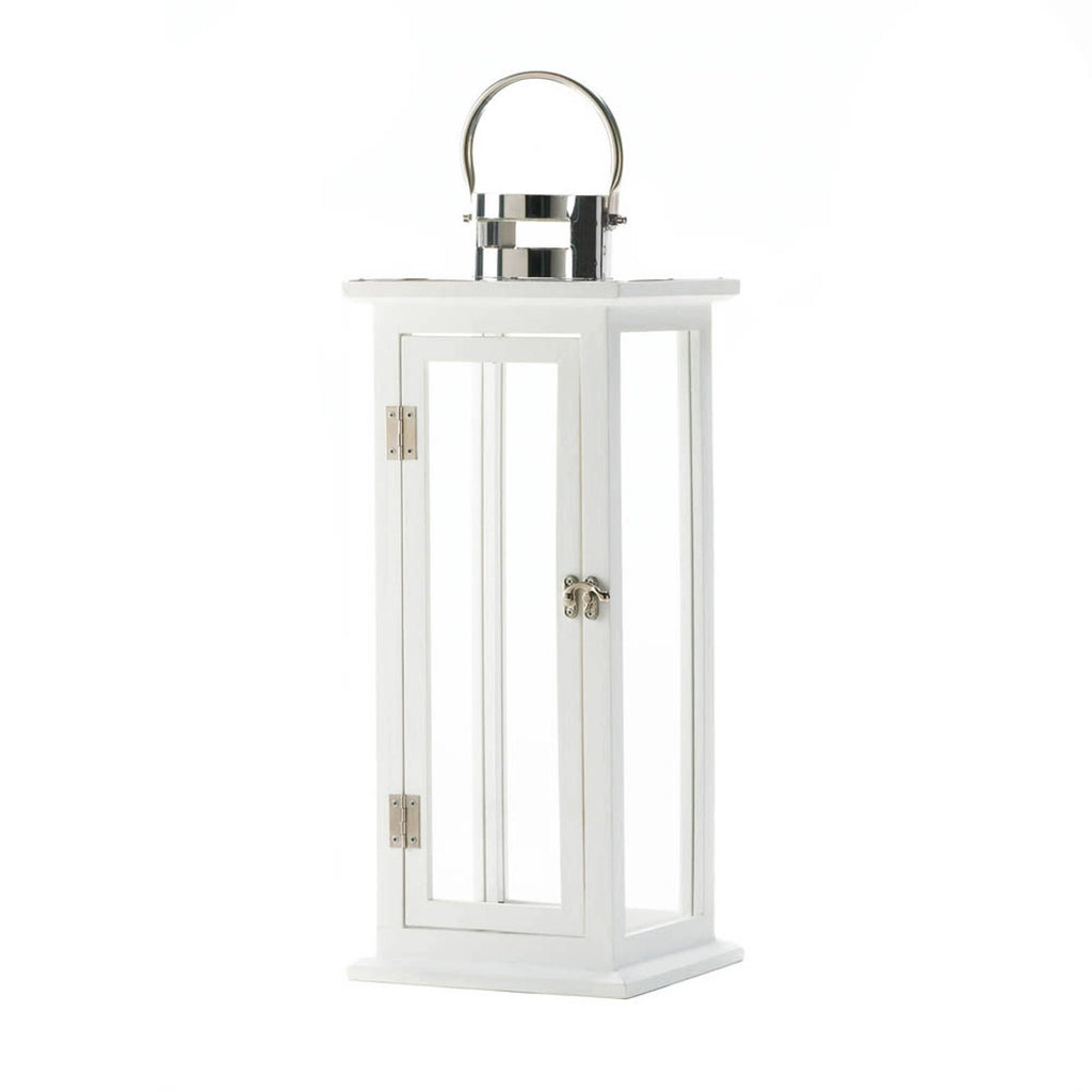 White Candle Lantern R312