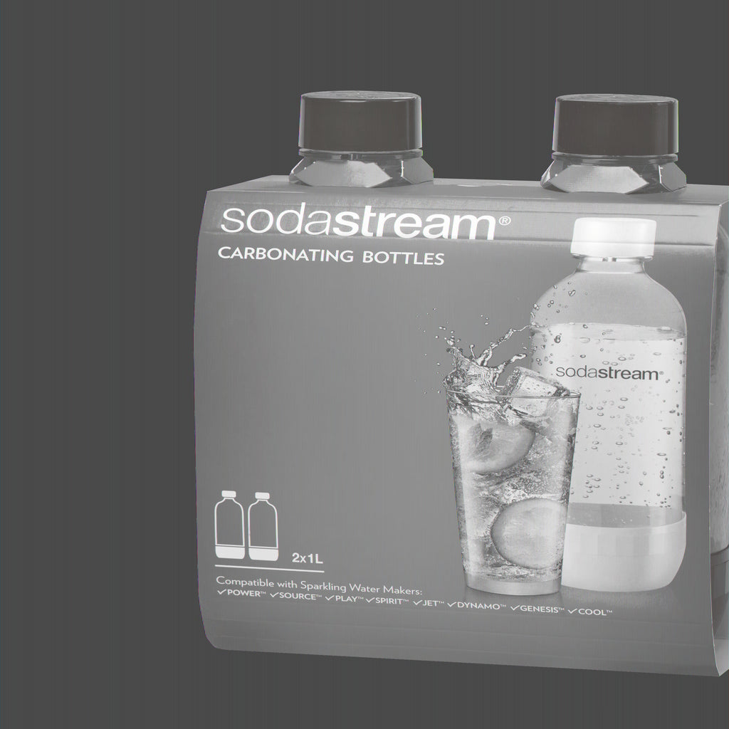 1 Liter Black Carbonating Bottles, 2 Count I447791