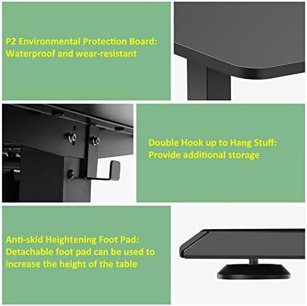 Electric Standing Desk Adjustable Height 55 x 24 Inches with Splice Board H1894