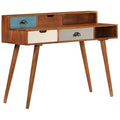 Acacia Wood Writing Desk with 4 Drawers L2095