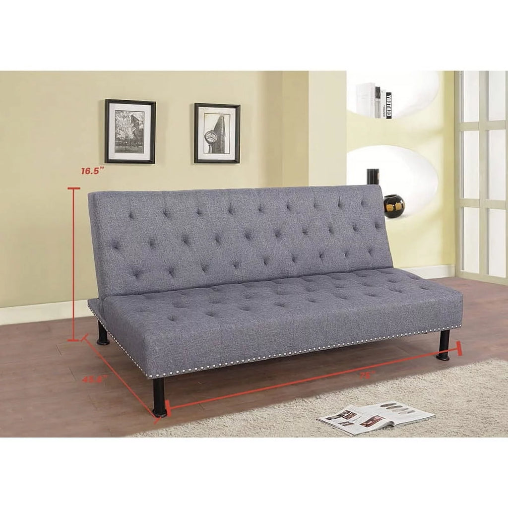 Convertible Folding Futon Sofa Bed 64" R89919