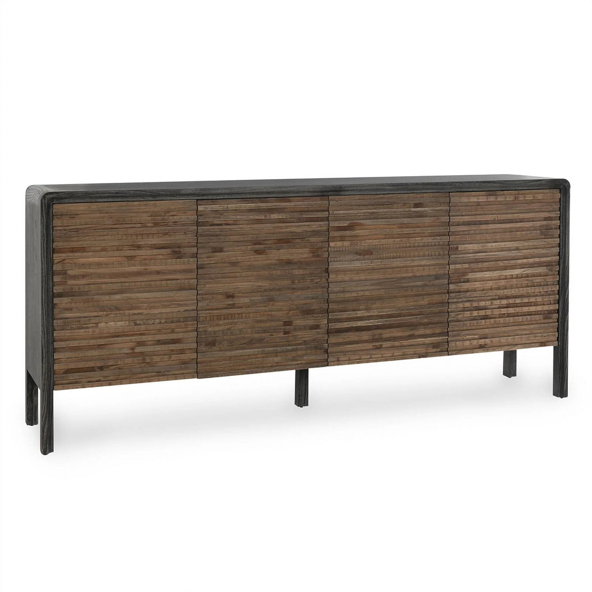 79" Reclaimed Elm Wood 4-Door Sideboard A2126