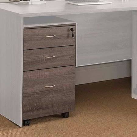 Grey 3-Drawer Vertical Storage Cabinet Y447