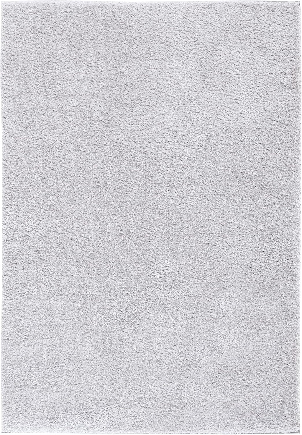 Light Grey 8' x 10' Shag Area Rug K2612
