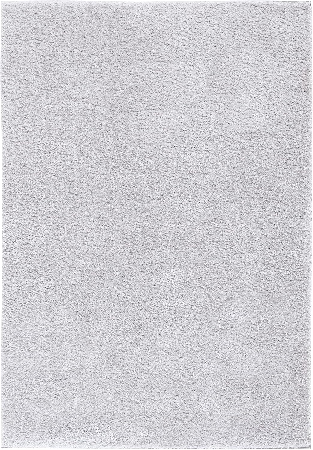Light Grey 8' x 10' Shag Area Rug K2612