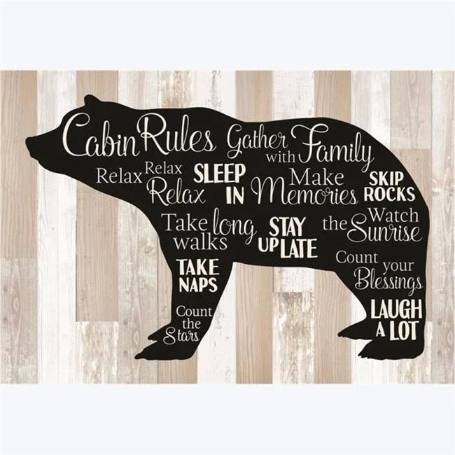 Wood Wall Plaque V855