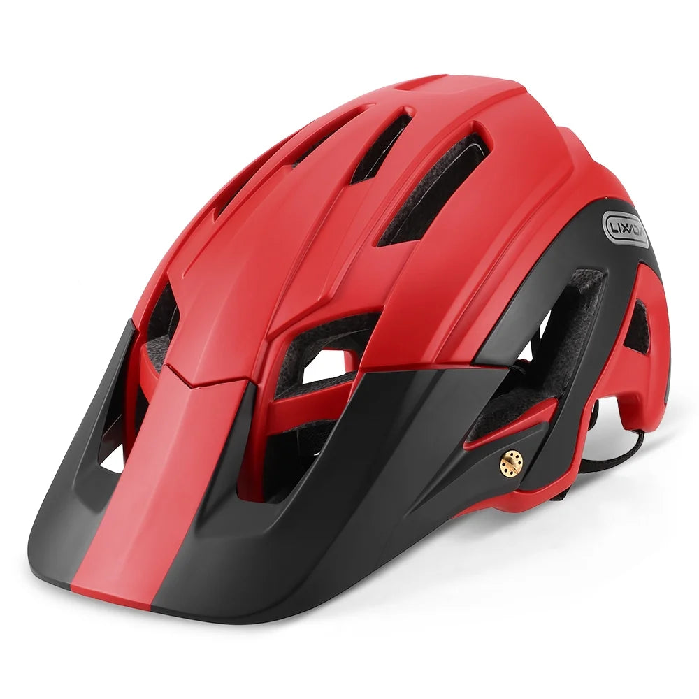 Lightweight Cycling Helmet with Detachable Visor, 16 Vents F7921