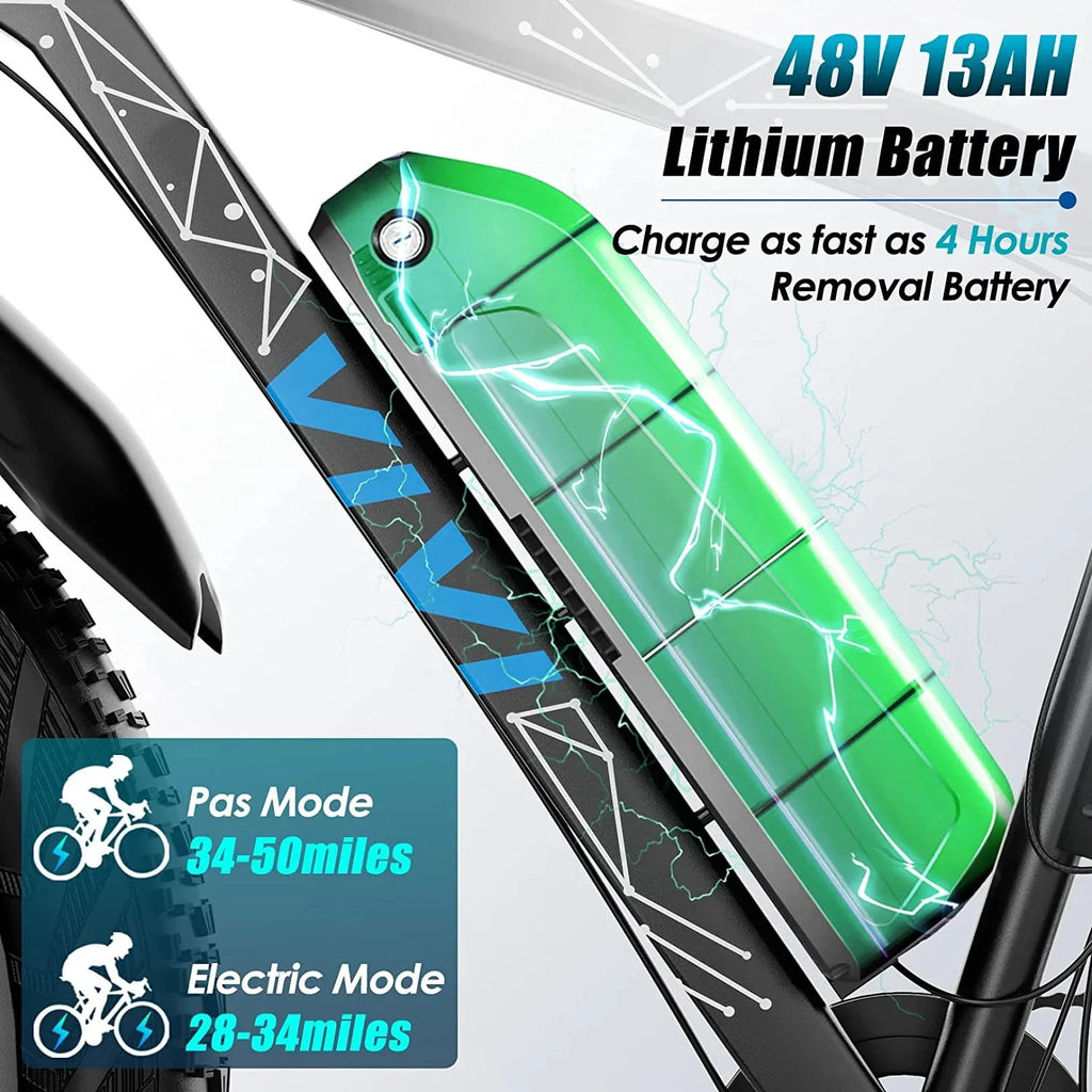 26 x 4.0 Fat Tire 500W All Terrain Electric Bike J233