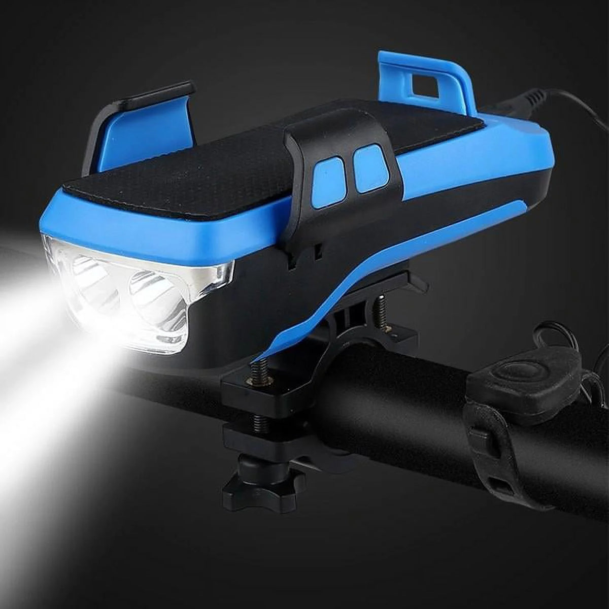 Jet Black Bike Mount with Solar Power Bank J2923
