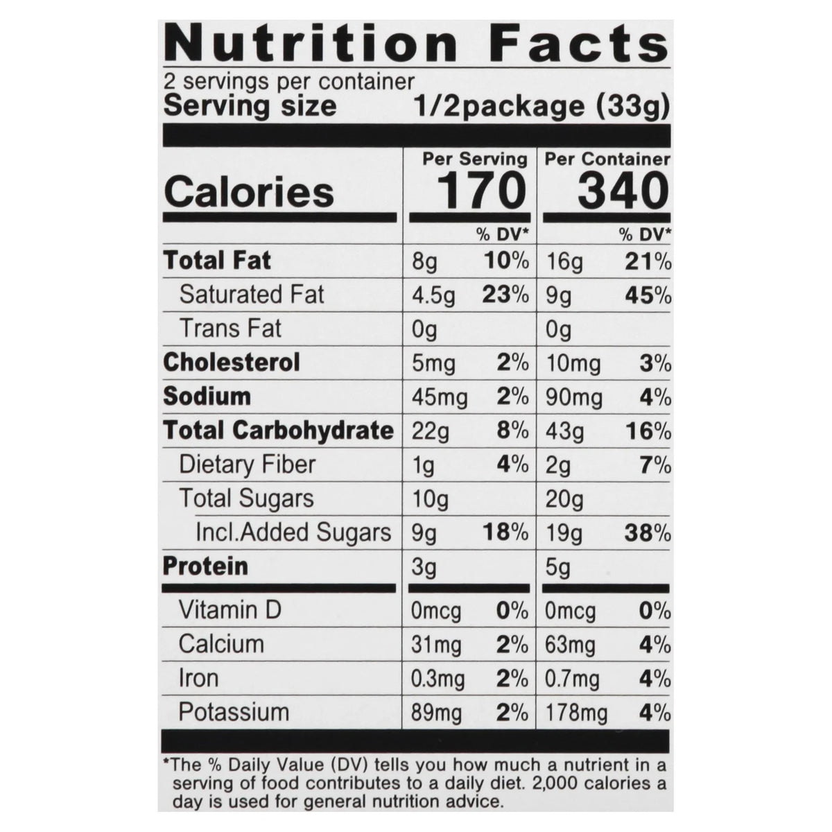 Chocolate Cookies 2.32 Oz 10 Pack Y7904
