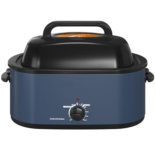 Silver Stainless Steel Electric Roaster Oven with Removable Pan and Rack P77139