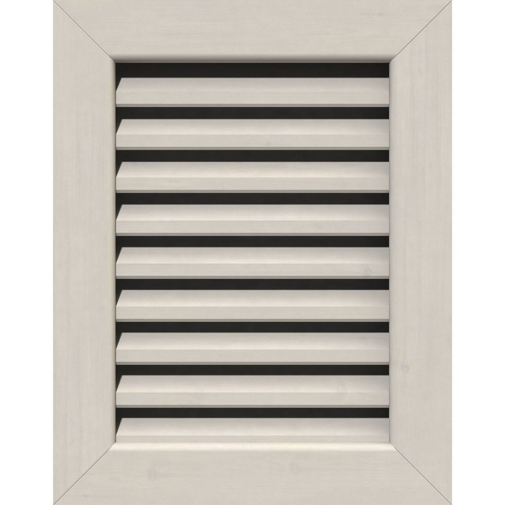 28 inch Vertical Gable Vent, Primed Smooth Western Red Cedar C17794