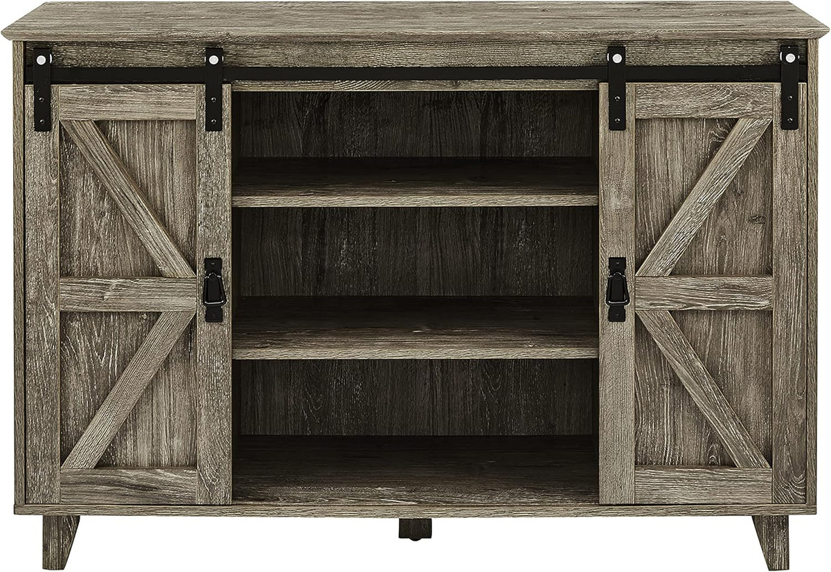 50 inch Sideboard Buffet with Sliding Barn Doors L516354