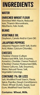 Spicy Jalapeno Bean & Cheese Chimichangas, 32 oz, 8 Count, Pack of 3 Q754